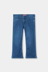 Girls Light Blue Flare  Pant